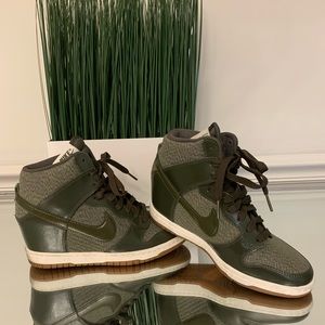 RARE Nike Dunk Sky Hi Hidden Wedge Heel Sneakers 7